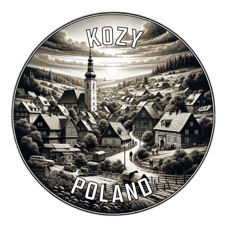 Kozy Poland Souvenir Die Cut Flat Magnet 2-Inch
