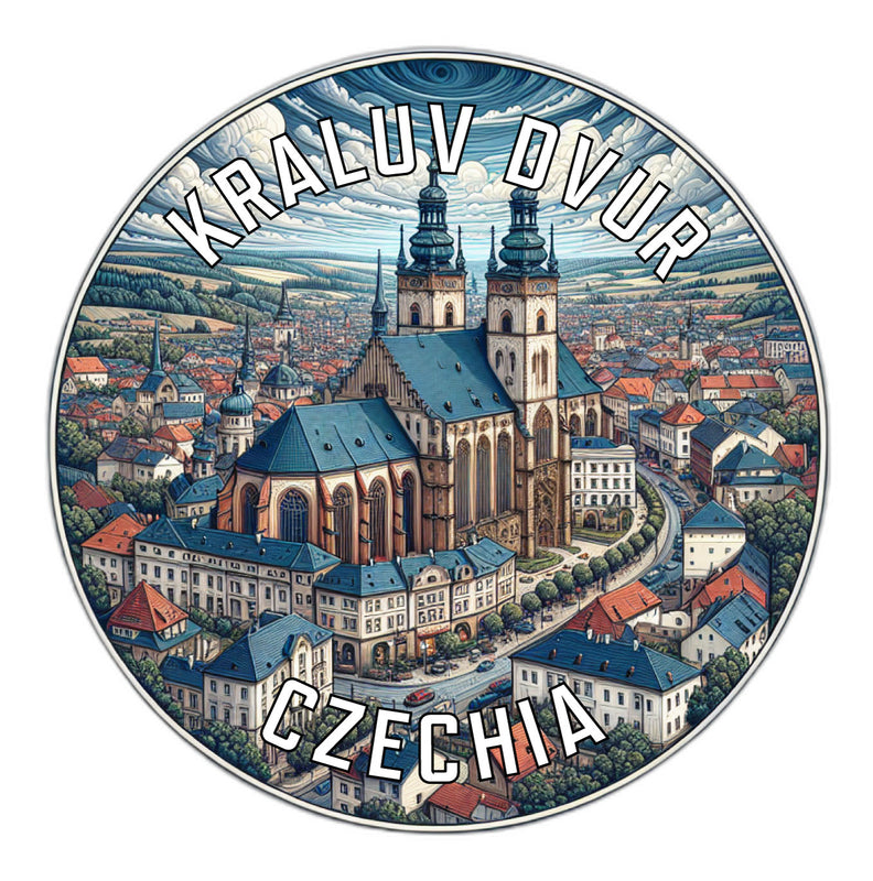 Kraluv Dvur Czechia Souvenir Die Cut Flat Magnet 2-Inch