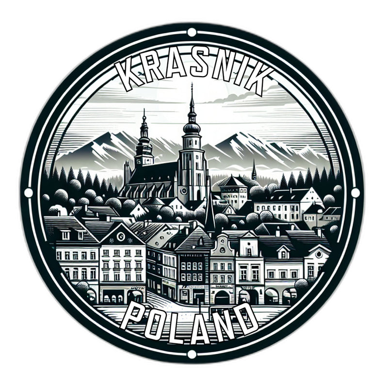 Krasnik Poland Souvenir Die Cut Flat Magnet 6-Inch
