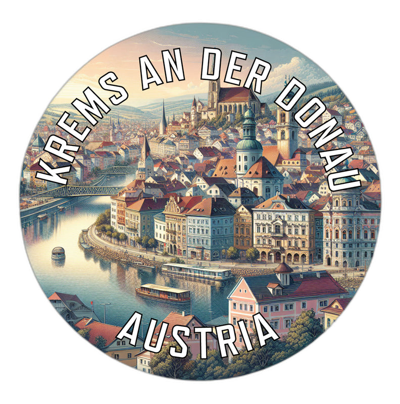 Krems an der Donau Austria Souvenir Die Cut Flat Magnet 2-Inch