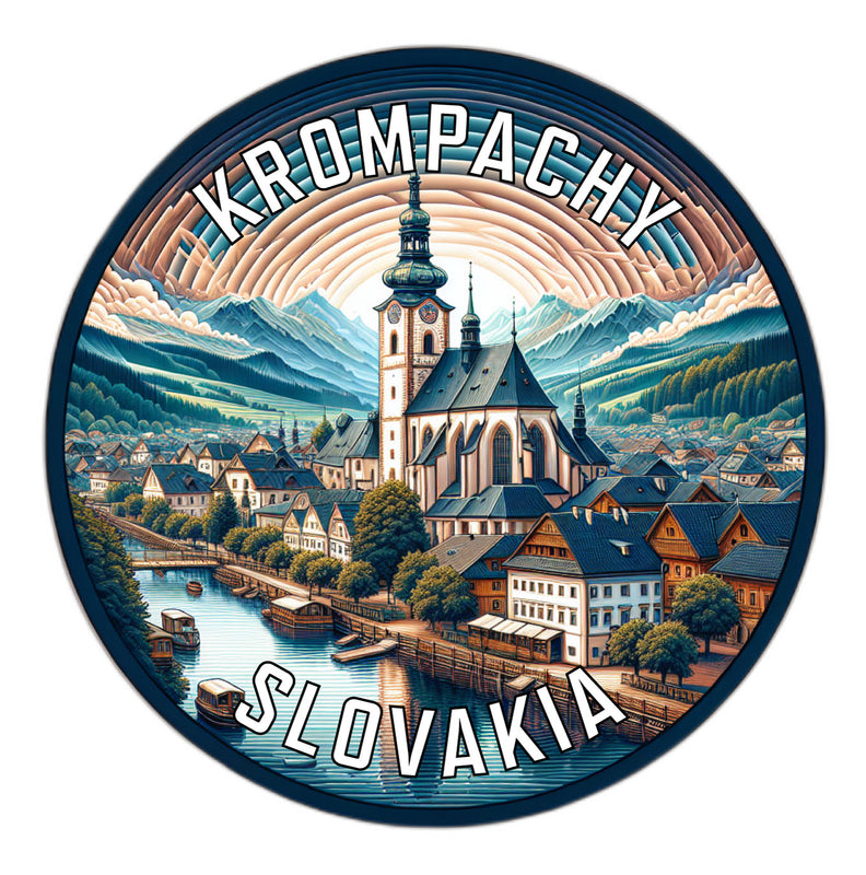 Krompachy Slovakia Souvenir Vinyl Decal Sticker 6-Inch