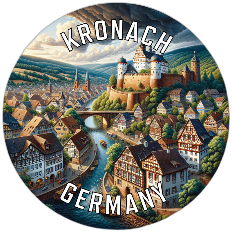 Kronach Germany Souvenir Die Cut Flat Magnet 6-Inch