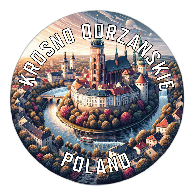 Krosno Odrzanskie Poland Souvenir Vinyl Decal Sticker 6-Inch