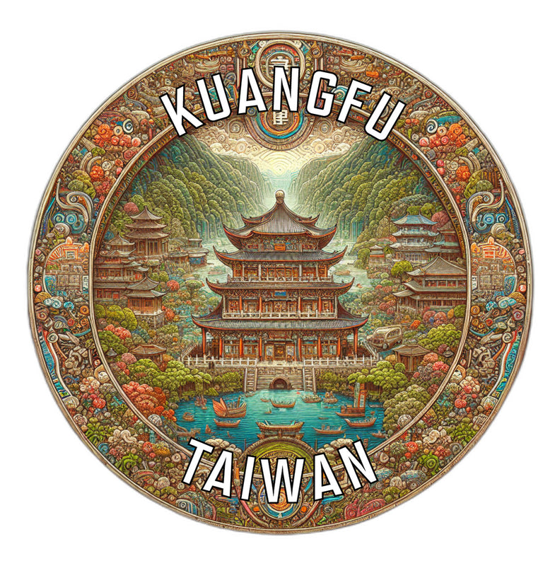 Kuangfu Taiwan Souvenir Vinyl Decal Sticker 6-Inch