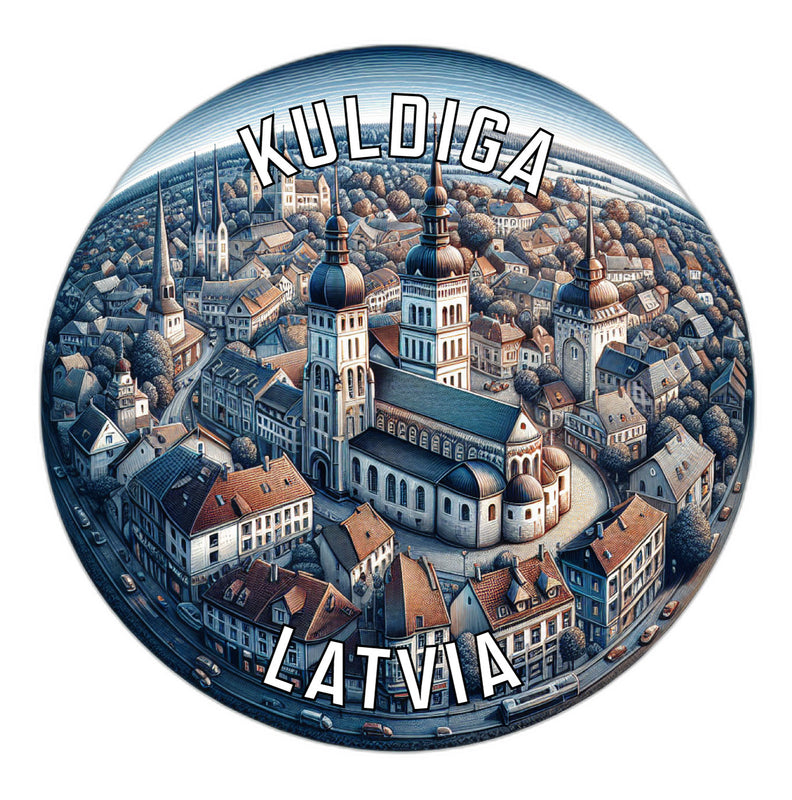 Kuldiga Latvia Souvenir Vinyl Decal Sticker 6-Inch