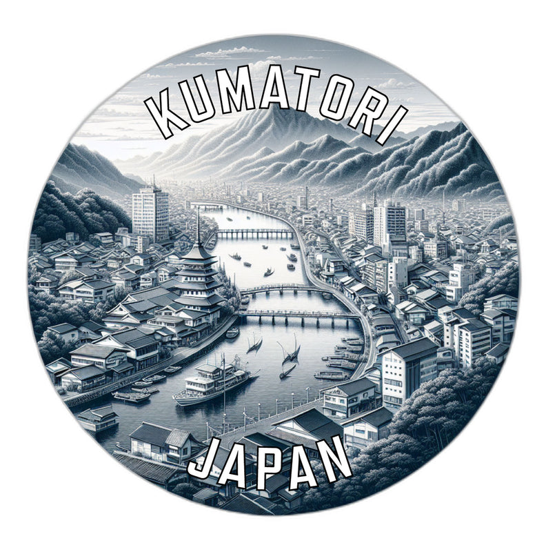 Kumatori Japan Souvenir Vinyl Decal Sticker 6-Inch