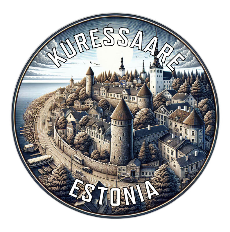 Kuressaare Estonia Souvenir Vinyl Decal Sticker 2-Inch