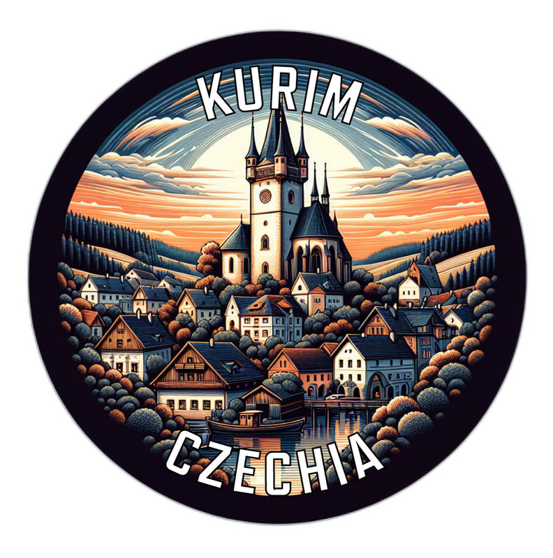 Kurim Czechia Souvenir Die Cut Flat Magnet 6-Inch
