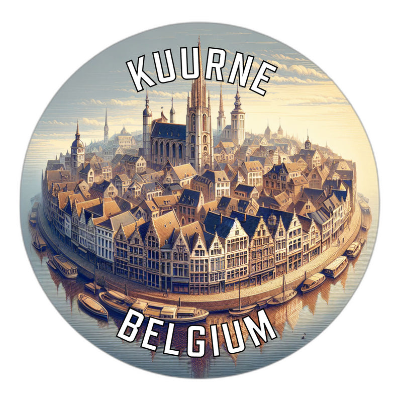 Kuurne Belgium Souvenir Vinyl Decal Sticker 2-Inch