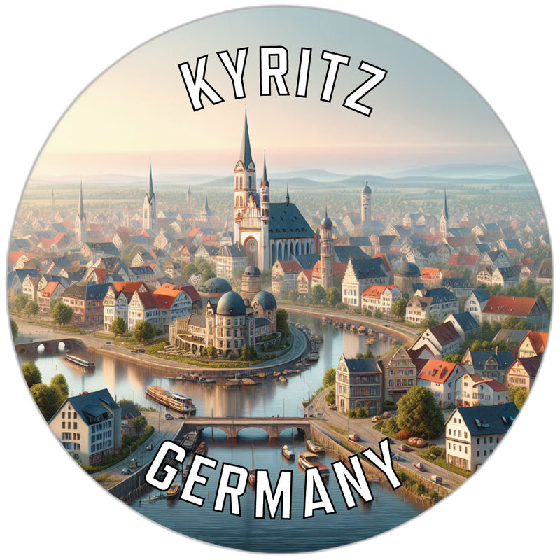 Kyritz Germany Souvenir Die Cut Flat Magnet 2-Inch