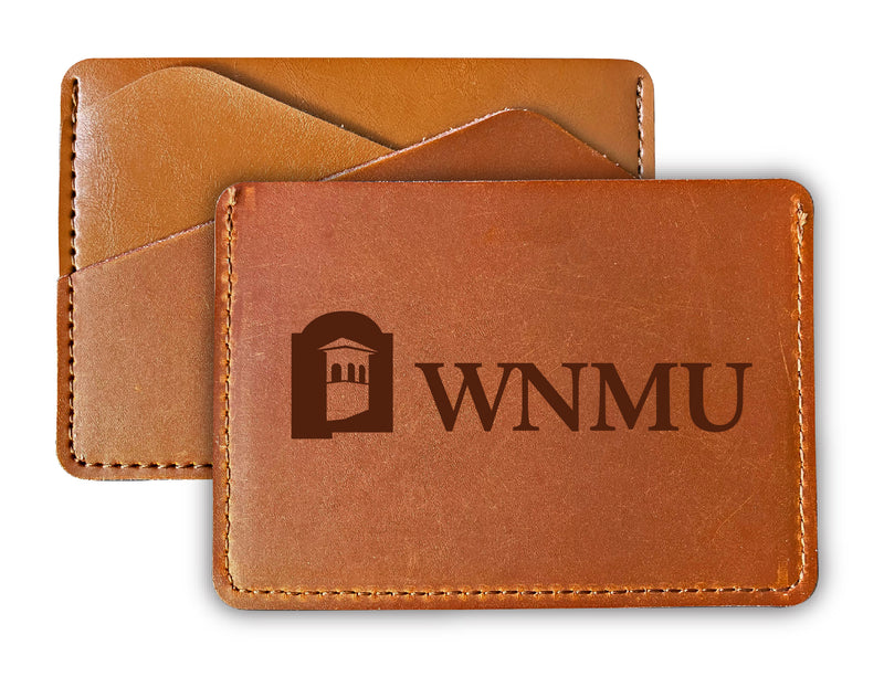 Western New Mexico University Leather Card Holder Wallet Officially Licensed Collegiate Product