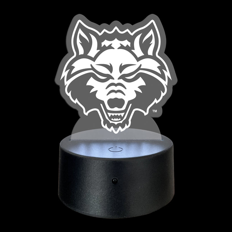 Arkansas State Acrylic LED Light Laser Cut with Remote and USB Plug in