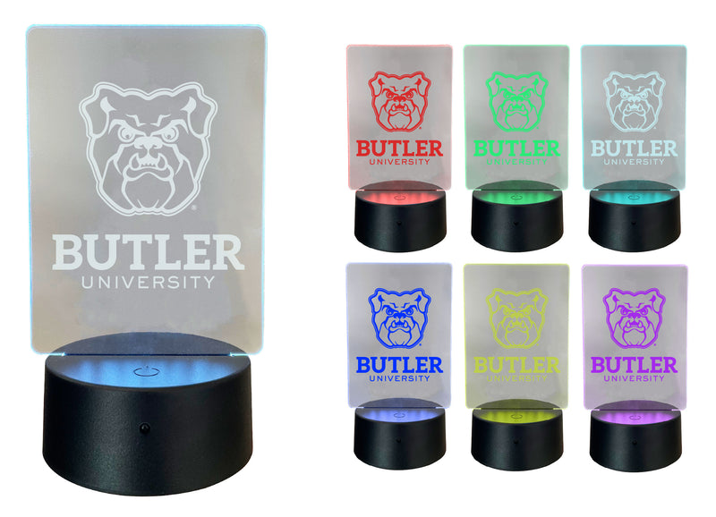 Butler Bulldogs Acrylic Color Changing LED Night Light with Remote and USB plug in Officially Licensed Collegiate Product 4-Pack