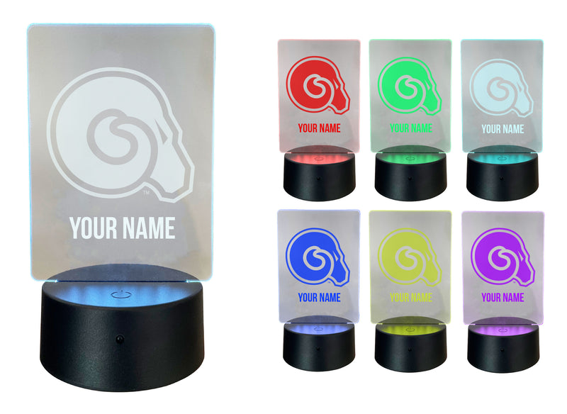 Albany State University Officially Licensed Acrylic LED Night Light with Remote and USB Plug in