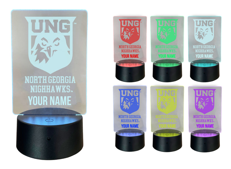 North Georgia Nighhawks Officially Licensed Acrylic LED Night Light with Remote and USB Plug in