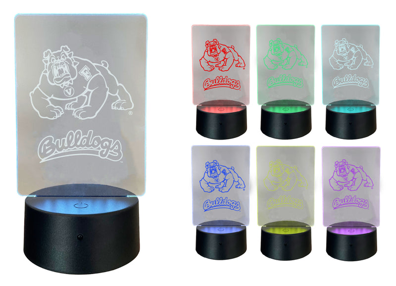 Fresno State Bulldogs Acrylic Color Changing LED Night Light with Remote and USB plug in Officially Licensed Collegiate Product Single