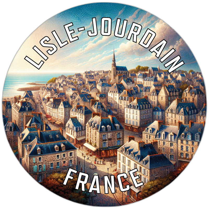 LIsleJourdain Souvenir Vinyl Decal Sticker 6-Inch