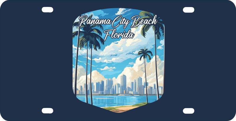 Panama City Beach Florida Design B Souvenir Metal License Plate