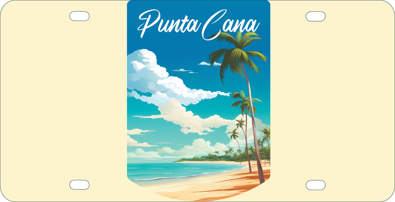 Punta Cana Dominican Republic Design D Souvenir Metal License Plate