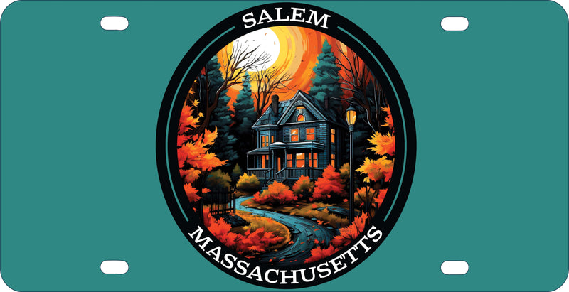 Salem Massachussettes Design B Souvenir Metal License Plate