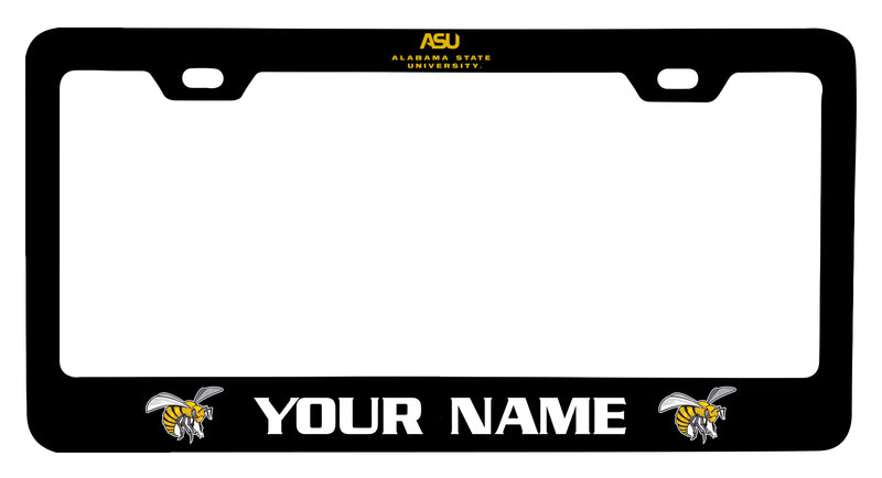 Alabama State University Customizable Metal License Plate Frame Officially Licensed Collegiate Product