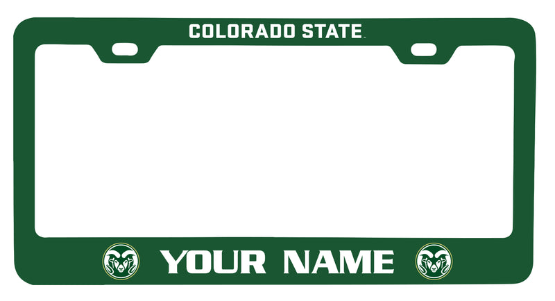 Colorado State Rams Customizable Metal License Plate Frame Officially Licensed Collegiate Product