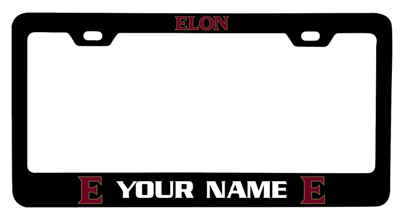 Elon University Customizable Metal License Plate Frame Officially Licensed Collegiate Product