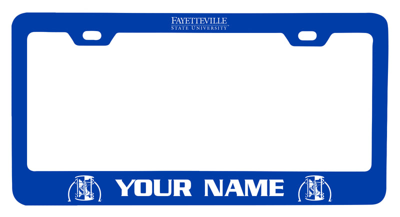 Fayetteville State University Customizable Metal License Plate Frame Officially Licensed Collegiate Product