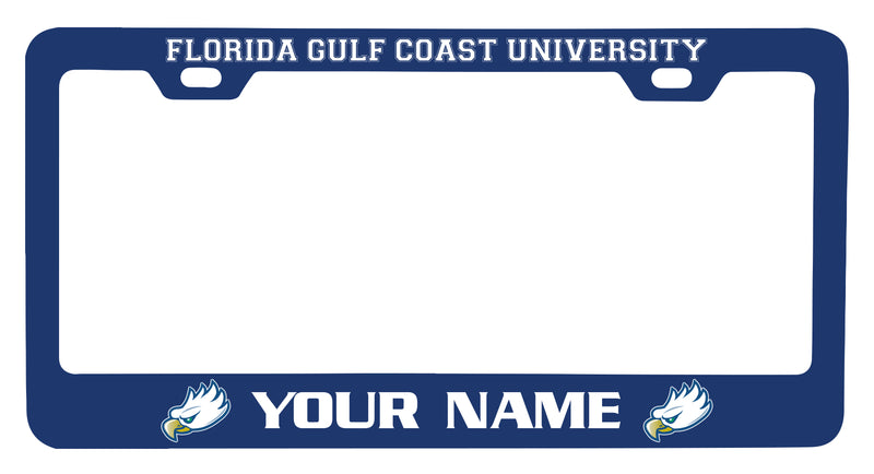 Florida Gulf Coast Eagles Customizable Metal License Plate Frame Officially Licensed Collegiate Product