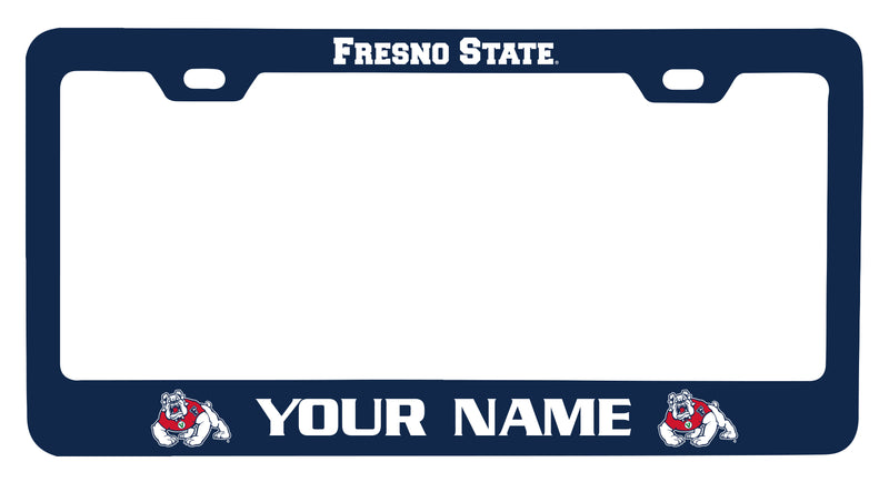 Fresno State Bulldogs Customizable Metal License Plate Frame Officially Licensed Collegiate Product