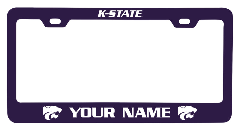 Kansas State Wildcats Customizable Metal License Plate Frame Officially Licensed Collegiate Product