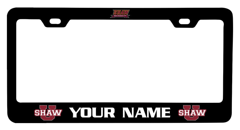 Shaw University Bears Customizable Metal License Plate Frame Officially Licensed Collegiate Product