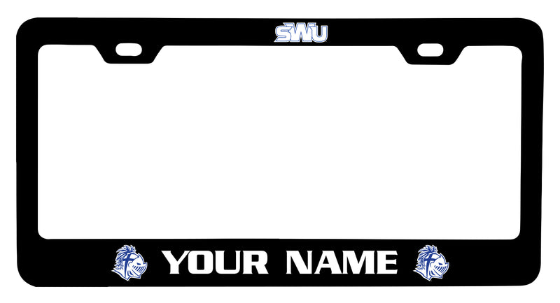 Southern Wesleyan University Customizable Metal License Plate Frame Officially Licensed Collegiate Product