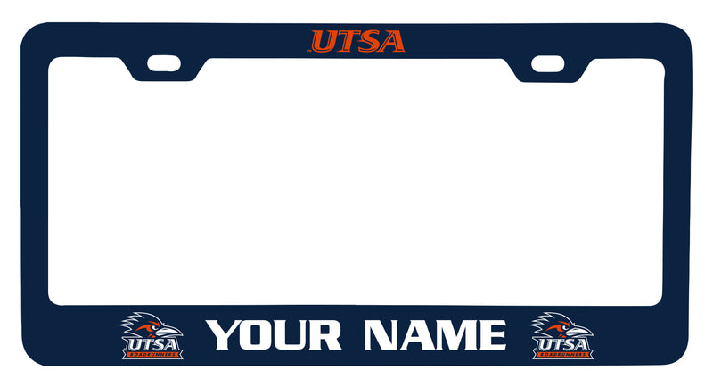 UTSA Road Runners Customizable Metal License Plate Frame Officially Licensed Collegiate Product