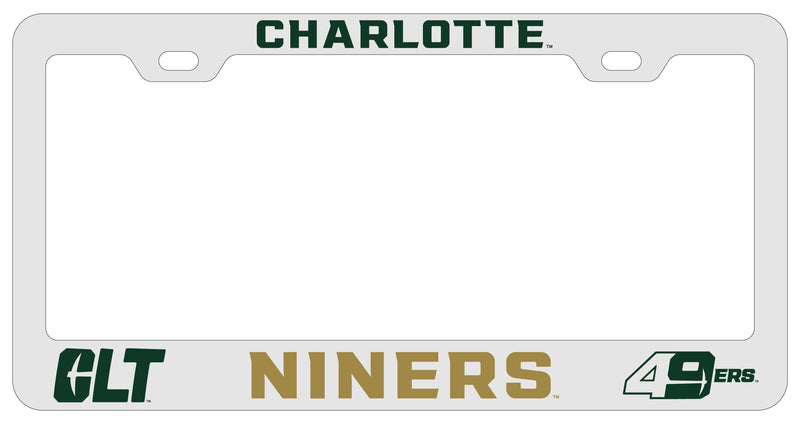 North Carolina Charlotte Forty-Niners Officially Licensed Collegiate License Plate Frame