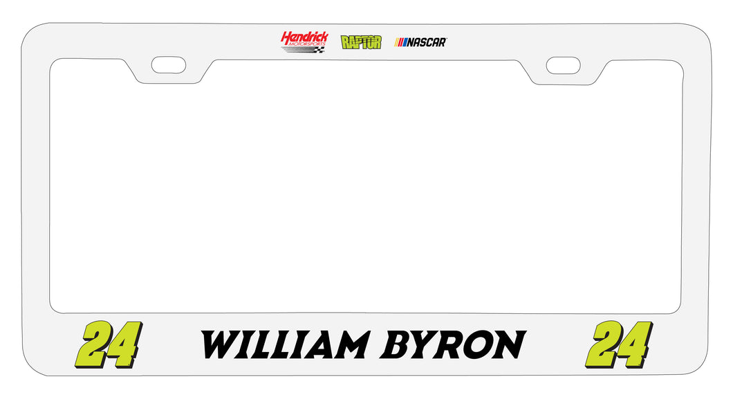 #24 William Byron Officially Licensed Metal License Plate Frame