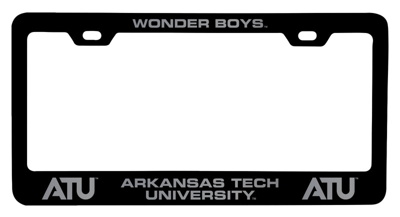 Arkansas Tech University Engraved Metal License Plate Frame Black Officially Licensed Collegiate Product Black