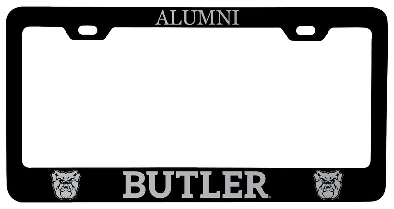 Butler Bulldogs Alumni Engraved Metal License Plate Frame Black Officially Licensed