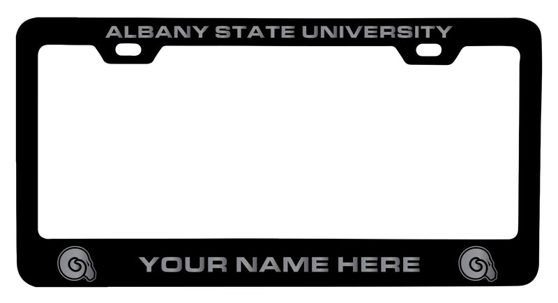 Customizable Albany State University NCAA Laser-Engraved Metal License Plate Frame - Personalized Car Accessory