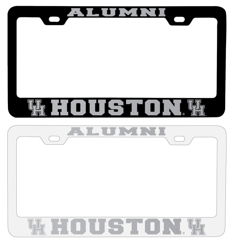 12 Pack University of Houston NCAA Laser-Engraved Metal License Plate Frame - Choose Black or White Pack of 12
