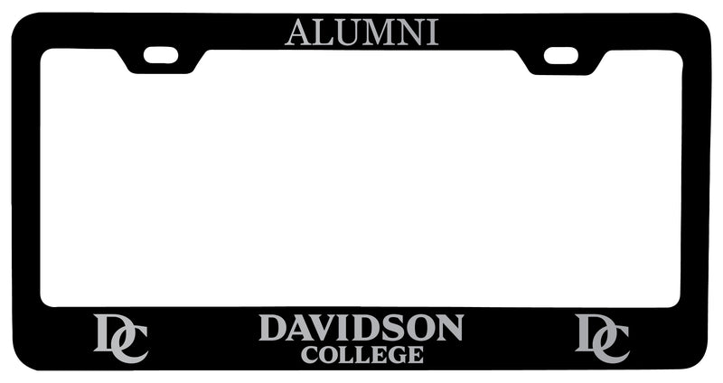 Davidson College Alumni Engraved Metal License Plate Frame