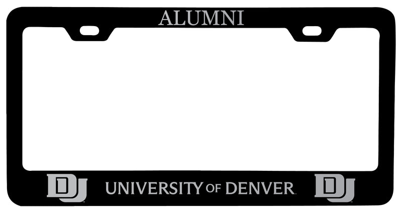 University of Denver Pioneers Alumni Engraved Metal License Plate Frame