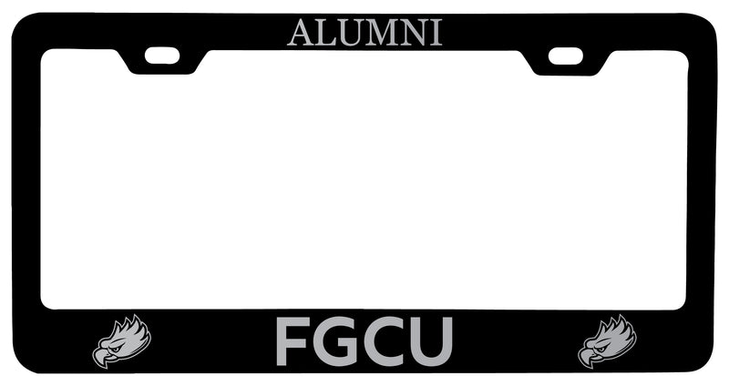 Florida Gulf Coast Eagles Alumni Engraved Metal License Plate Frame Black Officially Licensed