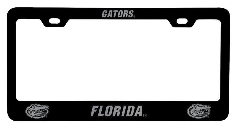 Florida Gators Engraved Metal License Plate Frame Black Officially Licensed Collegiate Product Black