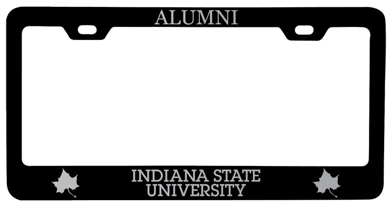 Indiana State University Alumni Engraved Metal License Plate Frame