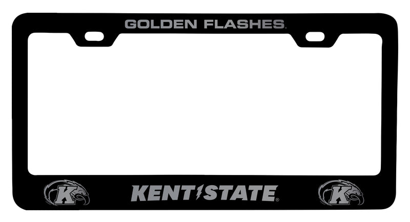 Kent State University Engraved Metal License Plate Frame Black Officially Licensed Collegiate Product Black