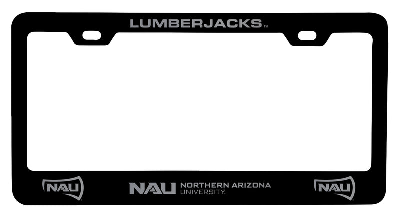 Northern Arizona University Engraved Metal License Plate Frame White Officially Licensed Collegiate Product White