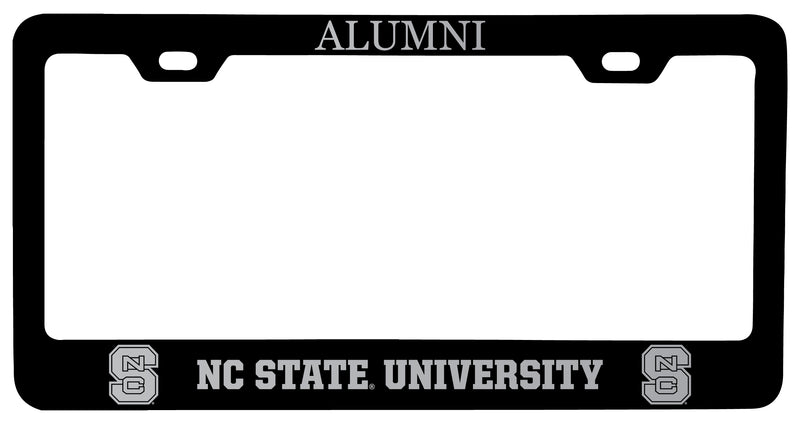 NC State Wolfpack Alumni Engraved Metal License Plate Frame Black Officially Licensed