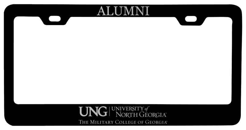 North Georgia Nighthawks Alumni Engraved Metal License Plate Frame Black Officially Licensed
