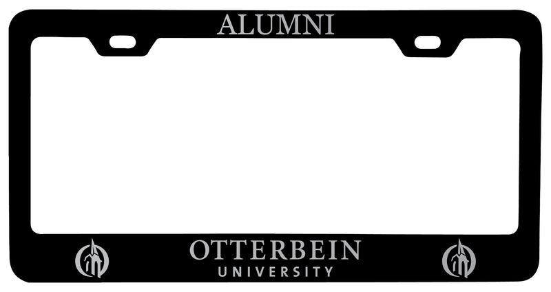 Otterbein University Alumni Engraved Metal License Plate Frame Black Officially Licensed